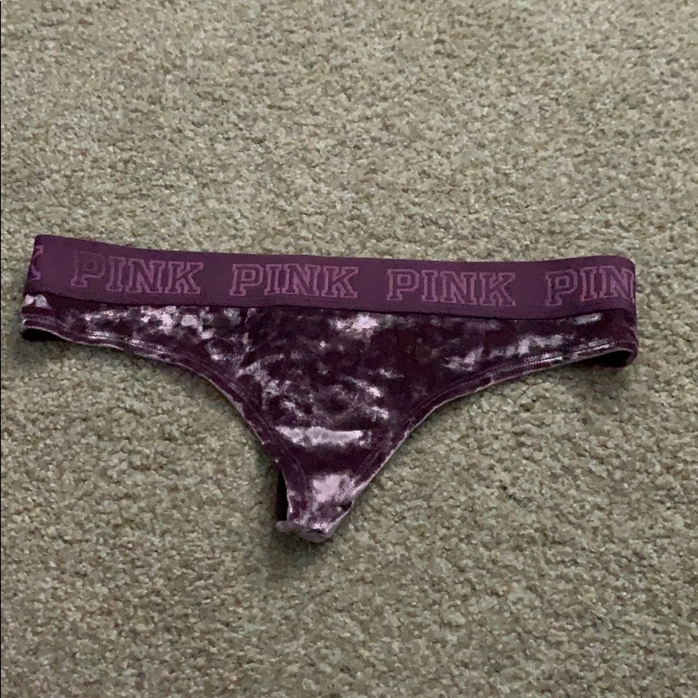 Pink Victoria’s Secret thong